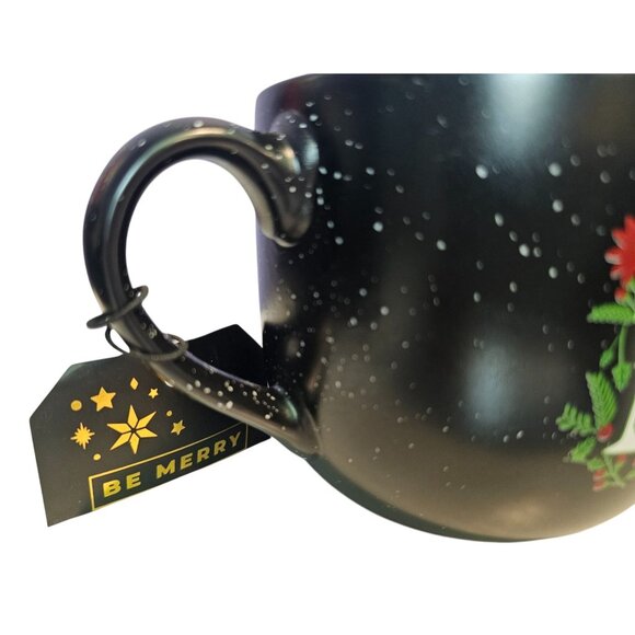 Better Living Noel Mug Christmas Themed Black Speckled Be Merry NEW See Descript - Picture 5 of 8